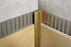 Corners on bathroom tiles photo