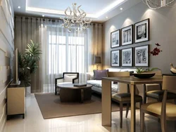 Sofa And Dining Table In The Living Room Photo