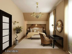 Walls of coffee with milk in the living room interior