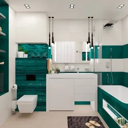 Bath Interior In Emerald Color