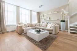 Apartment design beige walls