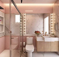 Delicate bathroom design