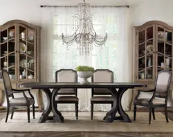 Wooden chairs in the living room interior