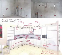 Design Of Sockets In The Kitchen Photo