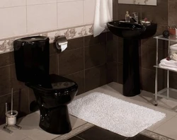Black Toilet Bath Design Photo