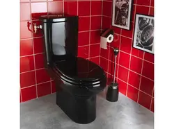 Black Toilet Bath Design Photo