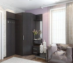 Photo of corner cabinets in the apartment