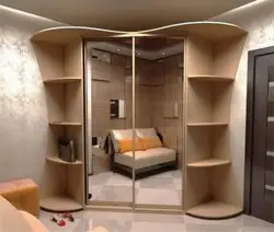 Photo of corner cabinets in the apartment