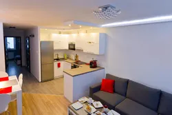 Apartment design studio kitchen room