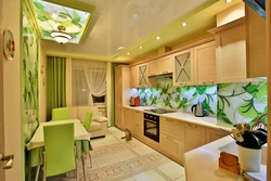 Modern kitchen design in a 3-room apartment