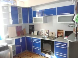 Kitchen facades in aluminum profile photo