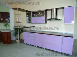 Фасады кухни в алюминиевом профиле фото