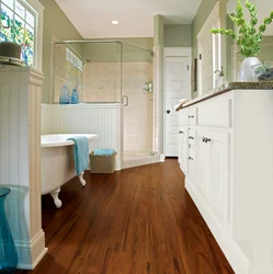 Photo Bathroom Design With Quartz Vinyl Tiles