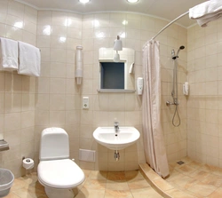 Photo of a hotel bathroom