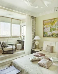Bedroom design 16 m with balcony