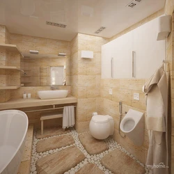 Sand Tile Bathroom Design