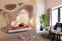 Cool bedroom interior