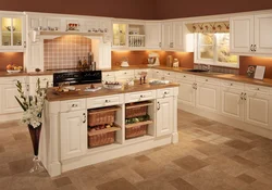Photo of ivory kitchen in the interior photo