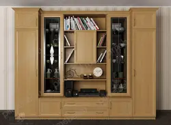 Living room walls without a niche for TV photo modern