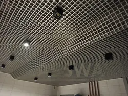 Фото потолка грильято в квартире