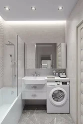 Дызайн ваннага пакоя 2023 навінкі без туалета з пральнай машынай