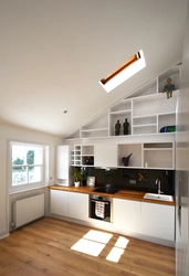 Photo of attic kitchen