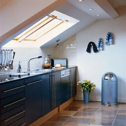 Photo of attic kitchen