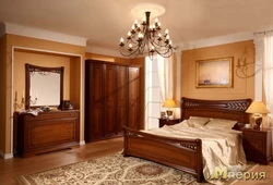 Brown Classic Furniture In The Bedroom Interior