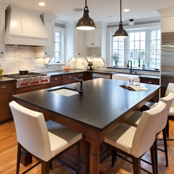 Kitchen with kitchen table design photo