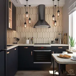 Fashionable kitchen design in Khrushchev