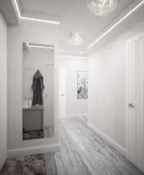 Hallway with gray floor photo