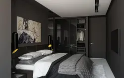 Erkaklar uslubidagi yotoqxonaning ichki qismi