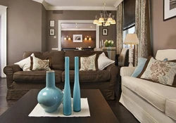 Coffee Color In The Living Room Interior
