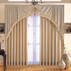 Curtains for the living room in a modern style, DIY photo