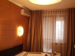 Bedroom design curtain rods