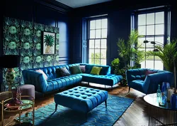 Sea ​​Wave Sofa In The Living Room Interior Photo