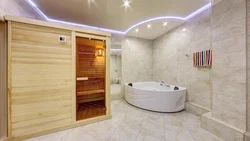 Bath sauna in the apartment photo