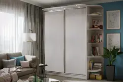 White bedroom wardrobe design photo