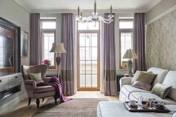 How to choose the right color of curtains for the living room interior photo