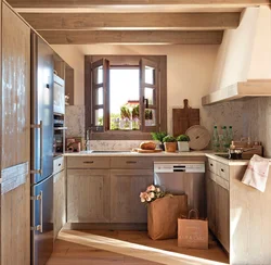 Kitchen in an ordinary house photo