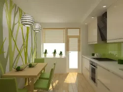 Striped kitchen walls photo
