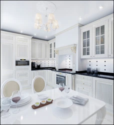 Kitchen design if the furniture is white