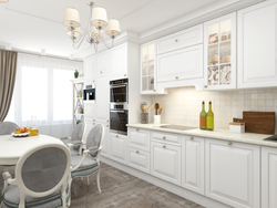 Kitchen design if the furniture is white