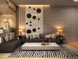 How to combine wallpaper photo of the living room