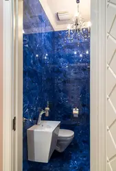 Blue marble bath photo
