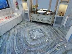 Blue marble bath photo