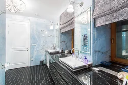 Mavi mərmər hamam fotoşəkili