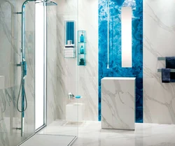 Mavi mərmər hamam fotoşəkili
