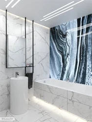 Blue Marble Bath Photo