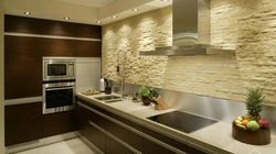 What material to decorate the kitchen photo